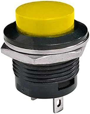 TioyW 1PCS R13-507 Моментарна SPST Нема црвена црна бела жолта зелена црна тркалезна капаче за копче за притискање AC 6A/125V 3A/250V
