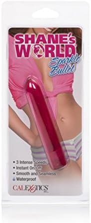 Calexotics Shane Sparkle Sparkle Bullet Vibrator - Водоотпорни сексуални играчки за парови - возрасни мулти -брзински масаџер за вибрации