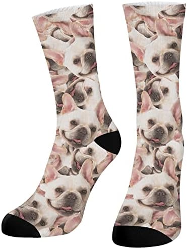 Ториоши Прилагодени Чорапи Со Фотографија Од Куче, Персонализирани Чорапи Со Слика За Миленичиња, Прилагодени Чорапи За Жени Мажи