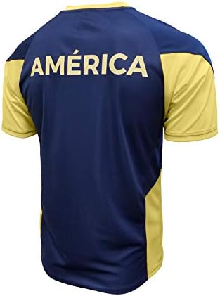 Икона Спортски Мажи Клуб Америка Официјално Лиценциран Фудбал Поли Кошула Дрес -01