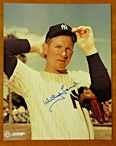 Вајти Форд потпиша бејзбол фотографија 8x10 - Автограмирани фотографии од MLB