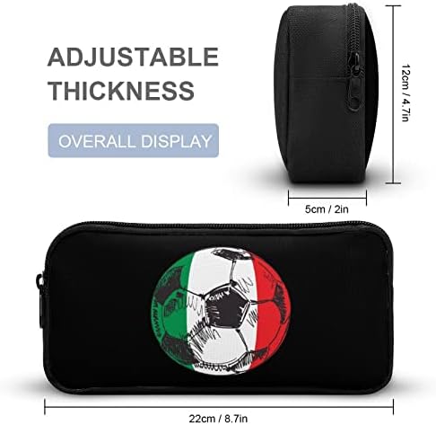 Италија Фудбал Фудбалски фудбалски молив случај со високи капацитети за канцелариски кутии за шминка торбичка yho дизајн за канцелариско