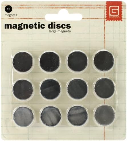 Основни сиви 5/8-инчи-по-1/32-инчни магнетни прилепувања големи.
