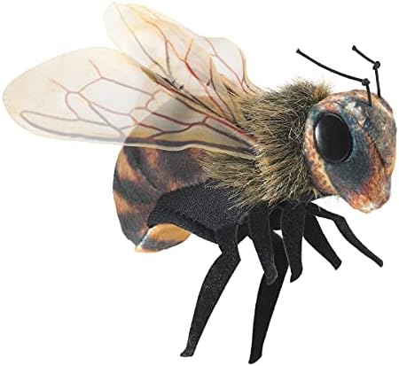 Фолкманис мини пчела прсти куклена, црна; Портокалово-жолто
