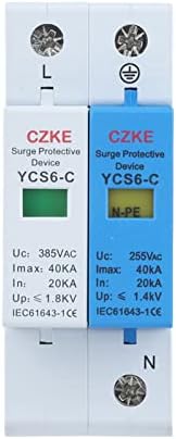 SKXMOD YCS6-C 1P+NPE 20-40KA AC SPD House Surge Protector Заштитна заштита на уредот со низок напон