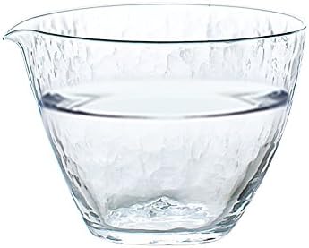 東洋 佐々 ガラス ガラス Toyo Sasaki Glass 63710 Lood Sake Pot, 9,1 fl Oz, картус, единечна уста, направена во Јапонија, 6 парчиња