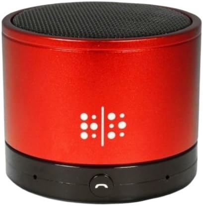 Technocel ubtspkrd -Ro Universal Mini звучник вклучува микрофон за комуникација без раце - 1 пакет - пакување што не е мало - црвено