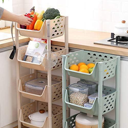 Кујна полица кујна зеленчук решетката подот за повеќеслојни корпи за складирање материјали за домаќинства зеленчук за складирање на играчки решетки за зеленчук, ?