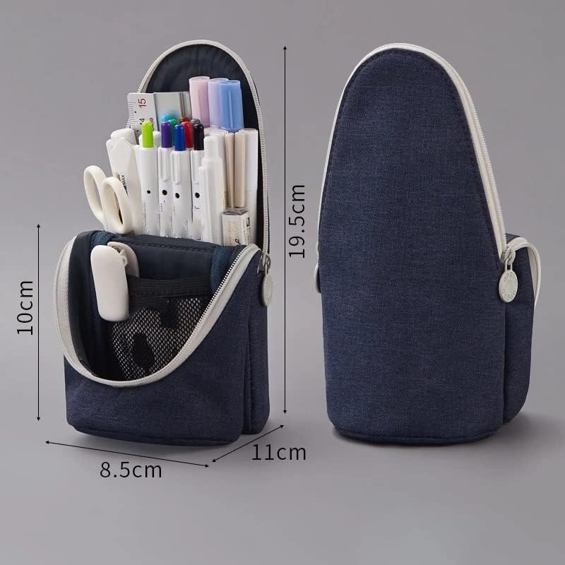 Н/А канцелариски торба со двојни слоеви, држач за молив за пенкало, голем капацитет, сочинуваат торбички училишен колеџ