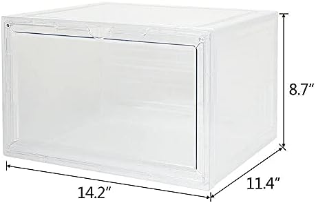 Awed 8x магнетна страна/предна стабилна кутија за чевли за складирање на пакувања за складирање на пакувања Shuq Storage Cuns Организатор