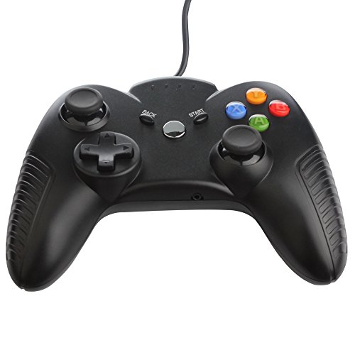 Uniway Gk07 Игра Контролор Xbox 360 Жичен Gamepad За Xbox 360 Конзола И Поддржува Windowsxp/Vista/Win7/8 СИСТЕМ КОМПЈУТЕР-Црна