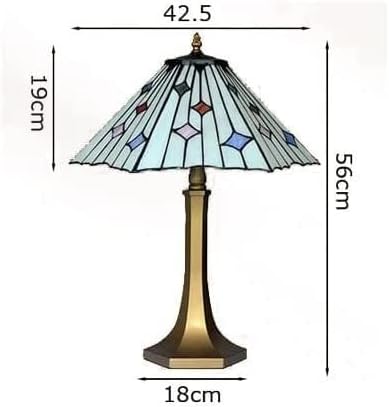LED ламба за маса во кревет E27 Рачно изработена стаклена табела за ламба ретро апстрактна креативна светлина античка метална цинк легура