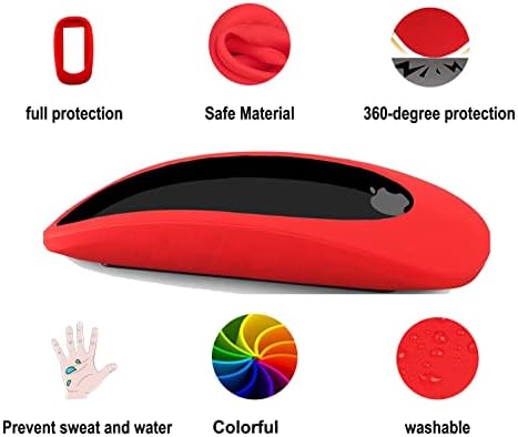 Силиконски Случај Покритие Заштитни За Јаболко Магија Глувчето 2 &засилувач; Јаболко Магија Глувчето 1, Шарени Мека Заштитна Случај За