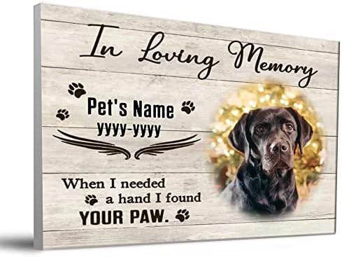 Персонализиран Меморијален Подарок За Кучиња Сеќавајќи Се На Меморијалното Платно За Миленичиња