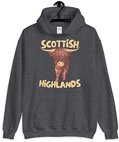 Шкотска Пуловер Худи Шкотски Висорамнини Крава Говеда Единбург Скај Лох Нес