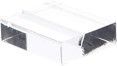 Плимор чист акрилен блок со слот за држач за приказ на знаци, 1,25 w x 1 d x .375 ч