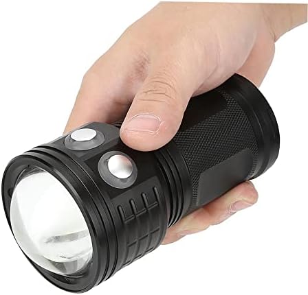 Подводна фенерче од 400lm COB за нуркање и фотографија - Водоотпорен Пополнете светло факел за видео Scuba & Camera - Батерија за полнење