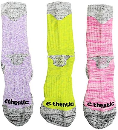 Ентичен 3 пара женски мулти перформанси со перформанси памук атлетски спортски чорапи за пешачење