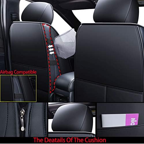 Обвивки за седиштето на Huidasource Jeep Grand Cherokee, 2 парчиња водоотпорна кожа прилагодена автомобилска седиште за автомобили ги опфаќа