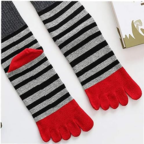 1 пар чорапи со пети памук атлетски атлетски атлетик без покажување средно исечен глужд со пет прсти подароци за мажите ги чуваат
