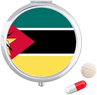 Мозамбикенационално Знаме Африка Земја Пилула Случај Џеб Медицина Кутија За Складирање Контејнер Диспензерот