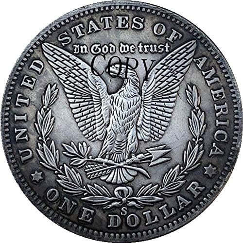 Challenge Coin Hobo Nickel 1878-CC USA Morgan Dollar Coin Copy Type 184 копирање украси колекција на подароци колекција на монети