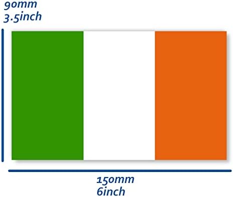 5 ПАРЧИЊА Налепница За Знаме на Ирска,6х3, 5 Во Ирска Налепница, Голем Банер Декор За Автомобил Браник Прозорец Лаптоп