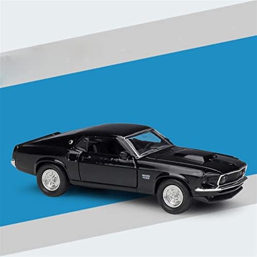 Возила на модел на скала Apliqe за Ford Mustang 1969 429 Boss Повлечете го моделот Метал Колекционерски украс 1:36 Софистициран избор