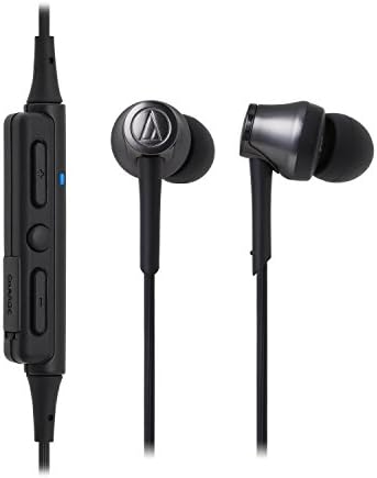 Аудио-Техника АТ-CKR55BTBK Звук Реалност Bluetooth Безжични Слушалки Во Уво Со Во-Линија Микрофон &засилувач; Контрола, Црна