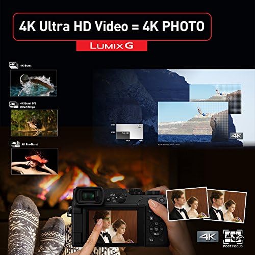 Panasonic LUMIX GX85 4k Дигитална Камера, 12-32mm и 45-150mm Леќа Пакет, 16 Мегапиксели Огледало Камера Комплет, 5 Оска Во Телото Двојна Слика