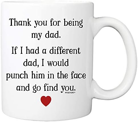 Ти благодарам Што Си Мојот Татко Кафе Кригла - 11оз Шолја За Тато, Тато, Татко-Роденден, Божиќ, Подарок За Денот На Мајката За Неа