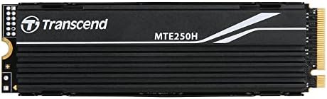 Transcend 4TB MTE250H NVME Внатрешно гејминг SSD Solid State Drive - Gen4 PCIe, M.2 2280 со алуминиумски загревање, до 7.200MB/s - TS4TMTE250H