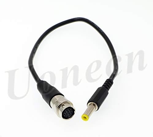 Uonecn 12-пински женски хироза до DC 12V кабел за напојување за GH4 Power B4 2/3 за Fujinon за Nikon за Canon Lens 30cm
