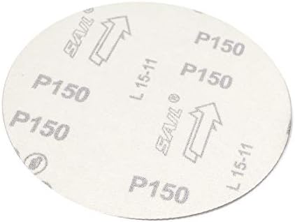 X-Dree 6-инчен DIA 150 Grit Shanding Disk Flocking Sandpaper 20 парчиња за осцилирачка алатка (Disco de Lija de Lijar 150 Pulg. De