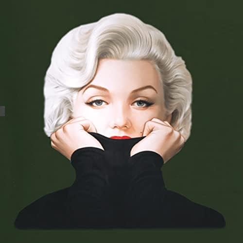Диви боби колк Мерилин Монро портрет Класичен убавина Пози поп култура Унисекс графичка дуксер за дуксери