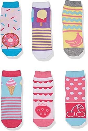 Џеферис чорапи девојки Пот Третира Сладолед/Крофни Мода Екипажот Чорапи 6 Пар Пакет