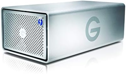G-Technology 16TB G-Raid со Thunderbolt 2 и USB 3.0, отстранлив систем за складирање со двојни погони, сребро-0G04097-1