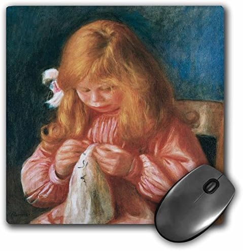 3дроуз доо 8 х 8 х 0,25 Инчи Подлога За Глувче, Жан Реноар Шиење, 1900 од Пјер-Огист Реноар -