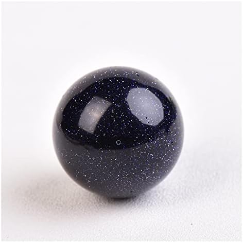 Wensuny 1pc Природно кристално сино песок кварц топка полирана глобус масирање топка Реики лековит камен домашен декор Исклучителни сувенири