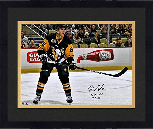 Рамка на Jејк Генцел Питсбург Пингвини автограмираше 16 x 20 НХЛ деби -лизгање фотографија со натпис НХЛ деби 11/21/16 - Автограмирана