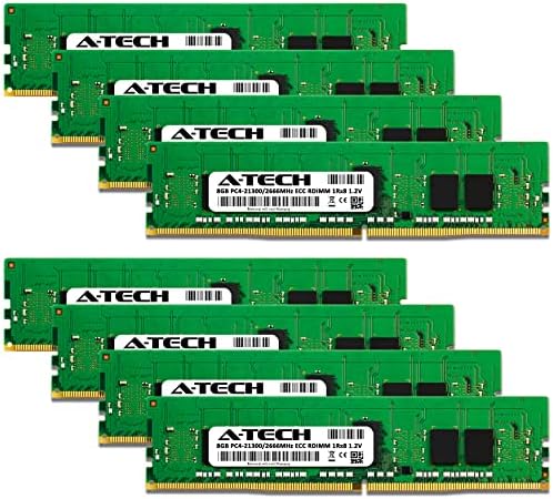 A-Tech 64gb Комплет Меморија RAM МЕМОРИЈА За Supermicro X10DRH-CT-DDR4 2666MHz PC4-21300 ECC Регистрирани RDIMM 1Rx8 1.2 V-Сервер