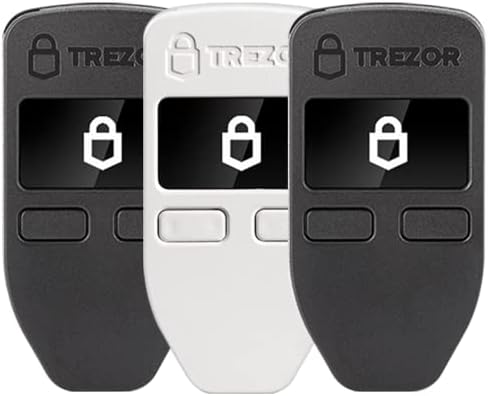 3x Trezor Модел Еден - Крипто Хардвер Паричник-Најмногу Доверлив Ладилник За Биткоин, Ethereum, ERC20 И Многу Повеќе