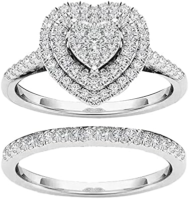 2023 година Нов шуплив дијамантски прстен мода во форма на резба loveубов со целосен дијамантски прстен прстени исполнети прстени за жени