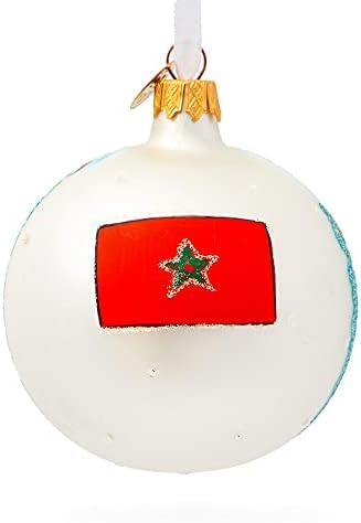 Синиот град Чефахауен, Божиќниот украс на стаклена топка во Мароко 3,25 инчи