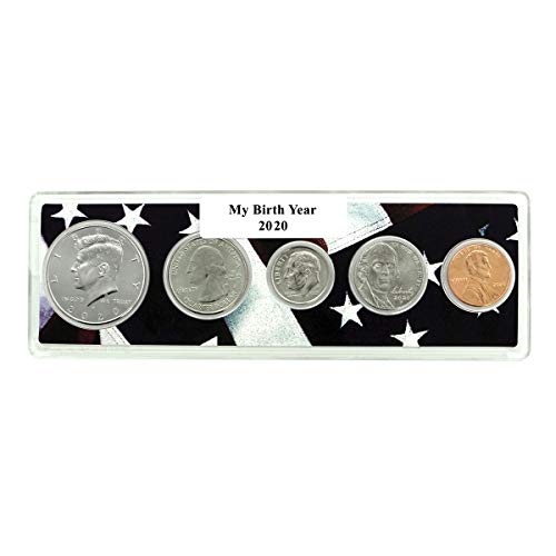 2020-5 Година На Раѓање На Монети Поставена Во Американски Носител На Знаме Нециркулирана