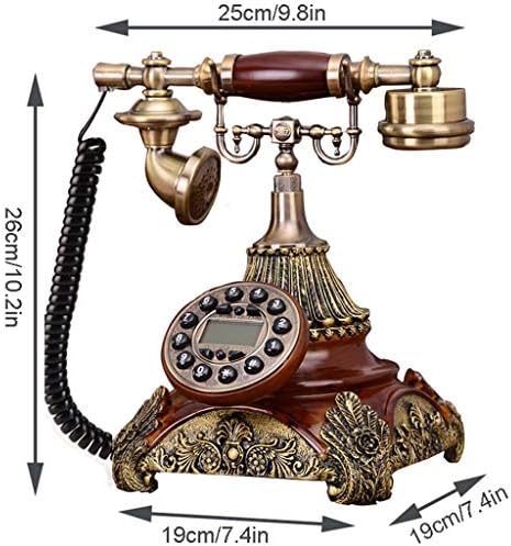 QDID Европа во стил на фиксна телефонска гроздобер домашен телефон Антички телефон направен од ретро телефони со кабел од смола