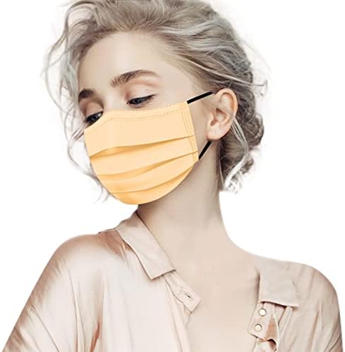 50 пакувања за еднократна употреба на возрасни_face_masks-Заштита на лице со цврста боја за еднократна употреба 3-лепење неткаен дишење
