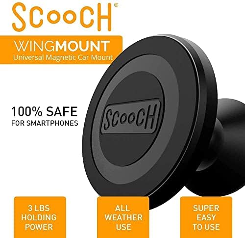 Scooch Wingmate за iPhone 12/12 Pro во комплет со монтирање на магнетски автомобил WingMount