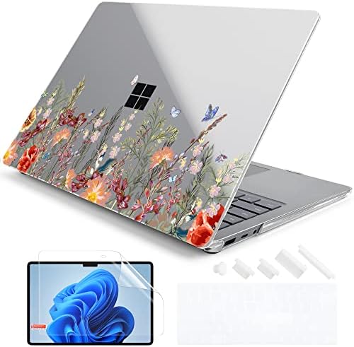 Случајот Донгке Компатибилен со лаптопот 13,5 Microsoft Surface Laptop 5/4 / 3 со метална тастатура 2022 2021 2019 година, тврда школка кутија