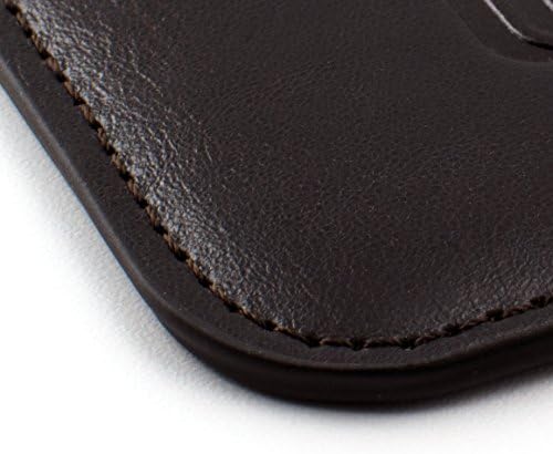 Извршен ракав на Докем за iPhone SE 3, 13/12 Mini, SE 2, iPhone 8, 7, 6, 6S: Премиум синтетичка/веганска кожа со облога на микрофибер,